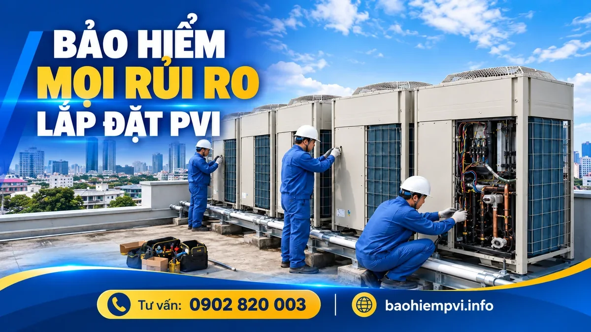 Bảo hiểm mọi rủi ro lắp đặt PVI