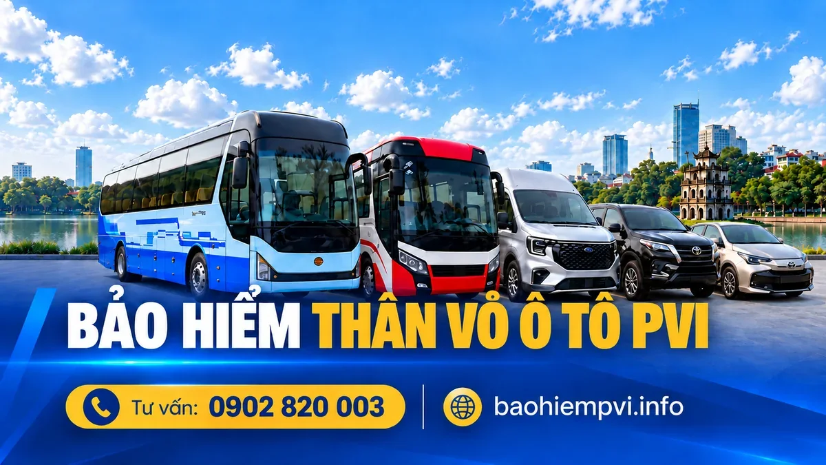 Bảo hiểm thân vỏ ô tô PVI
